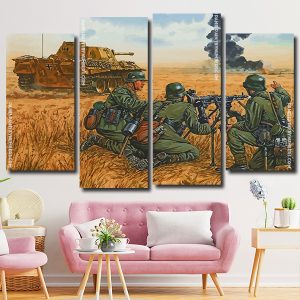 Army In War Panels paint by numbers