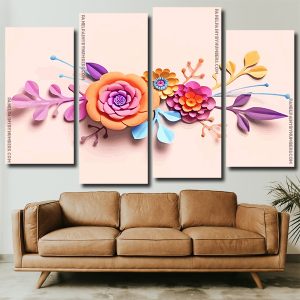 Artificial Flowers panels paint by numbers