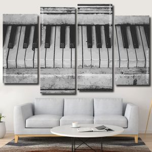 Black And White Piano Panels paint by numbers