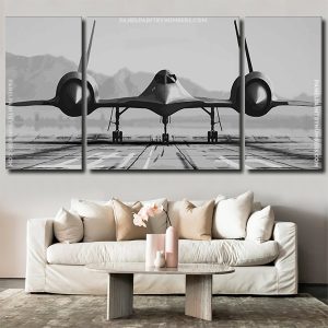 Black And White War Aircraft Panels paint by numbers