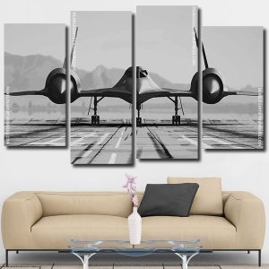 Black And White War Aircraft Panels paint by numbers