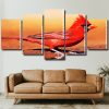 Cardinal Bird Panel paint by numbers