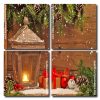 Christmas Lantern and Gifts Panels paint by numbers