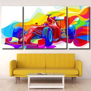 Colorful Formula One panels paint by numbers