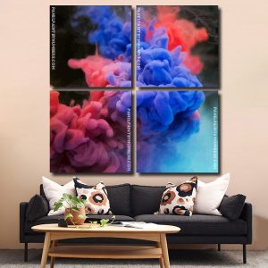 Colorful Smoke Panel paint by numbers