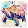 Colorful Tortoise panels paint by numbers