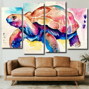 Colorful Tortoise panels paint by numbers