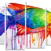 Colorful Splash Fish panels paint by numbers