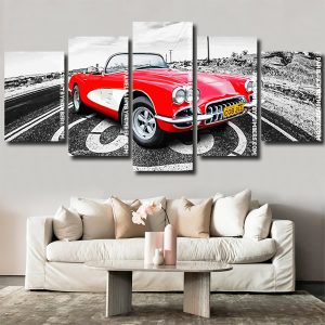 Corvette Route 66 Panel paint by numbers