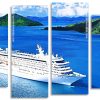 Cruise Ship In The Ocean Panels paint by numbers