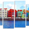 Curacao Colorful Buildings Panels Paint by numbers