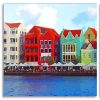 Curacao Colorful Buildings Panels paint by numbers