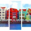 Curacao Colorful Buildings panels paint by numbers