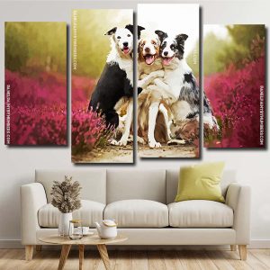 Cute Collies panels paint by numbers