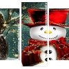 Cute Snow Man Panels paint by numbers