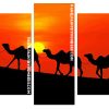 Desert Camels Silhouette Panels paint by numbers