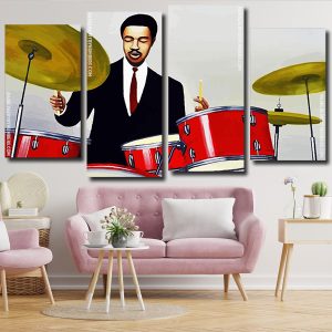 Drums Player panels paint by numbers