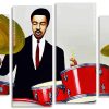 Drums Player panels paint by numbers