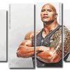 Dwayne Johnson panels paint by numbers