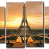 Eiffel Tower At Sunset Panels paint by numbers