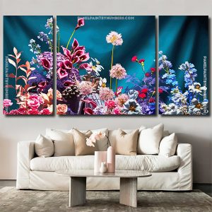 Florals Art panels paint by numbers