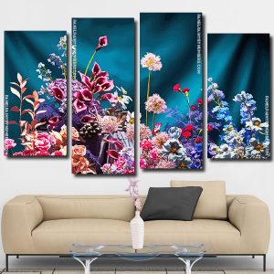 Florals Art panels paint by numbers