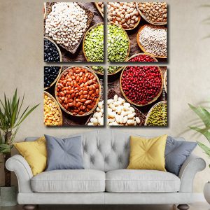 Food Beans panels paint by numbers