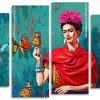 Frida Kahlo With Butterflies Panel paint by numbers