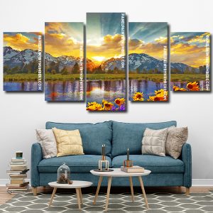 Grand Teton National Park Sunrise Panel paint by numbers