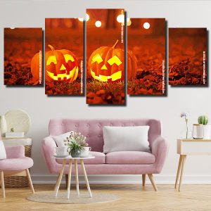 Halloween Pumpkins panels paint by numbers