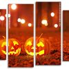 Halloween Pumpkins panels paint by numbers