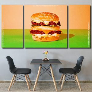 Hamburger Sandwich Panels paint by numbers