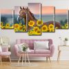 Horse In Sunflowers panels paint by numbers