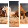 Horses Herd Running Panels paint by numbers