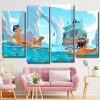 Kids Swimming panels paint by numbers