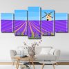 Lavender Field With a Windmill Panel paint by numbers