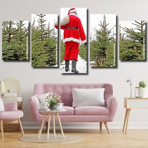 Lonely Santa panels paint by numbers