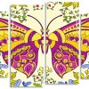 Mandala Butterfly panels paint by numbers