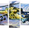 Military Helicopter Panels paint by numbers