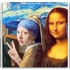 Mona Lisa Selfie Panels paint by numbers