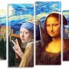 Mona Lisa Selfie Panels paint by numbers