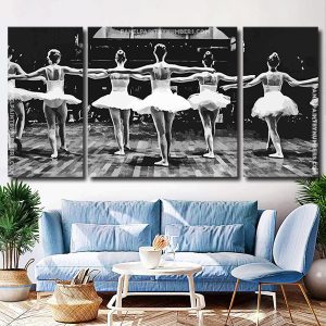 Monochrome Ballerinas Panel paint by numbers