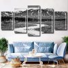 Monochrome Mountains Landscape panels paint by numbers