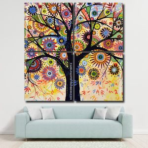 Abstract Tree Of Life Panel paint by numbers