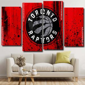 Toronto Raptors Logo Panels paint by number