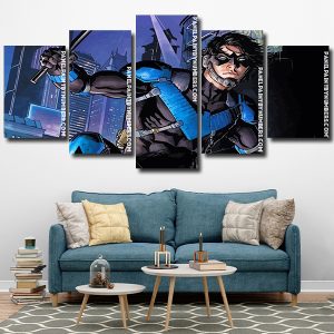 Nightwing Hero Panel paint by numbers