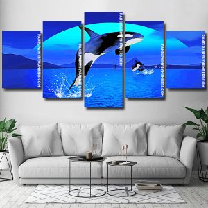 Orca Jumping Panel paint by numbers