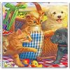 Pets Picnic panels paint by numbers