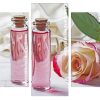 Pink Rose And Glass Bottles Panels paint by numbers