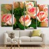 Pink Roses panels paint by numbers